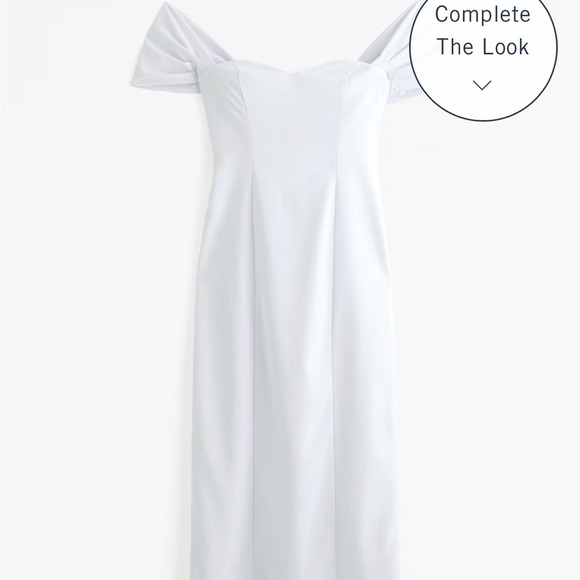 NWT Abercrombie White Off the Shoulder Dress - Picture 5 of 10